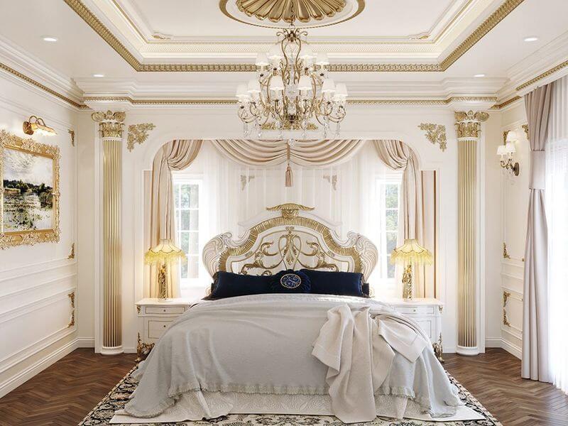10 Mẫu phòng ngủ đẹp dành riêng cho biệt thự tân cổ điển ai nhìn cũng mê