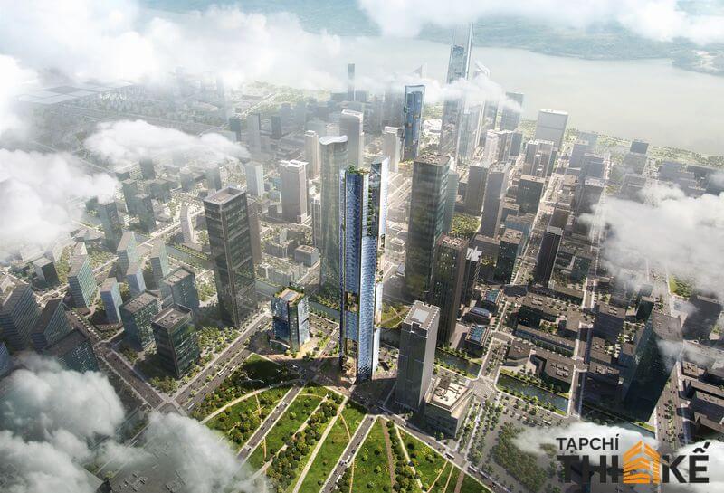 Büro Ole Scheeren chiến thắng cuộc thi thiết kế tháp "siêu cao" hình bát giác ở Trung Quốc