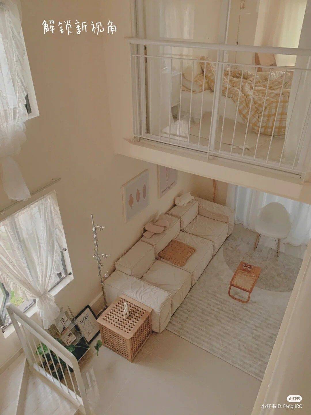 Thiết kế căn hộ rộng khoảng 15 - 20m2 có gác lửng dành cho cô nàng độc thân, tự lập
