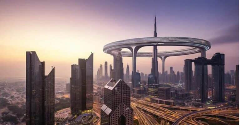 Tham vọng của các kiến trúc sư Dubai: Xây vòng tròn “Khổng lồ” bao quanh tòa nhà cao nhất hành tinh