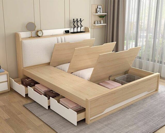 Thiết kế giường ngủ thông minh