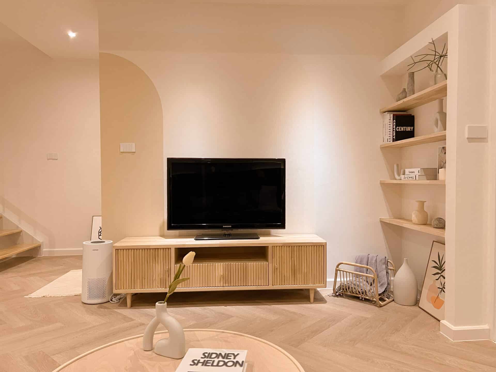 Nhà 2 tầng 5,5x20 có 3 phòng ngủ, thiết kế phong cách Muji mang đến sự mới mẻ, trẻ trung và ấm áp